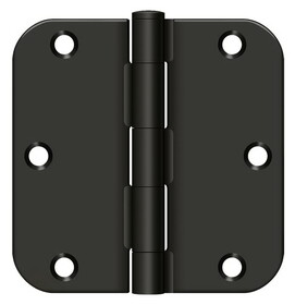 Deltana S35R510B 3-1/2" x 3-1/2" x 5/8" Radius Hinge; Residential Thickness; Oil Rubbed Bronze Finish