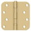 Deltana S44R5BB4 4" x 4" x 5/8" Radius Hinge; Ball Bearings; Satin Brass Finish, Price/Pair