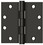 Deltana S45U10B 4-1/2" x 4-1/2" Square Hinge; Heavy Duty; Oil Rubbed Bronze Finish, Price/Pair