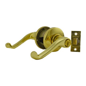 Schlage Commercial S51PFLA605LH Left Hand S Series Entry C Keyway Flair with 16-203 Latch 10-001 Strike Bright Brass Finish