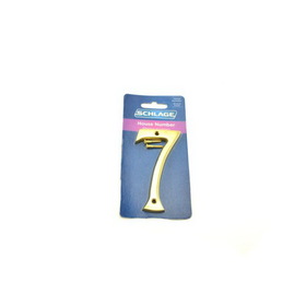 Ives Residential Solid Brass Carded Classic House Number 7