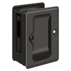 Deltana Heavy Duty Pocket Lock Adjustable 3-1/4" x 2 1/4" Sliding Door Receiver