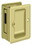 Deltana SDAR325U3 Heavy Duty Pocket Lock; Adjustable; 3-1/4" x 2 1/4" Sliding Door Receiver; Bright Brass Finish, Price/EA