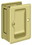 Deltana SDPA325U3 Heavy Duty Pocket Lock; Adjustable; 3-1/4" x 2 1/4" Passage; Bright Brass Finish, Price/Each