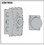 LCN SEM7850AL Standard Profile Recessed Wall Mount Hold Open Magnet 689 Aluminum Finish, Price/EA