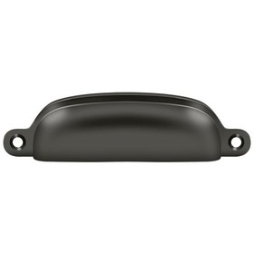 Deltana SHP29U10B Exposed Shell Pull 4"; Oil Rubbed Bronze Finish