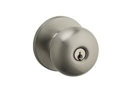 Safelock SK5000AS-15 Athens Knob Entry Lock with 4AL Latch and RCS Strike Satin Nickel Finish