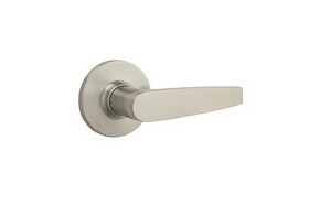 Safelock SL1002WI-15 UL Winston Lever Round Rose Passage Lock with RCAL Latch and RCS Strike Satin Nickel Finish