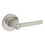 REMINY ROUND ROSE PUSH BUTTON PRIVACY LOCK WITH RCAL LATCH AND RCS STRIKE SATIN NICKEL