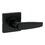 WINSTON SQUARE ROSE PUSH BUTTON PRIVACY LOCK WITH RCAL LATCH AND RCS STRIKE MATTE BLACK