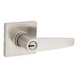 Safelock SL6000WISQT-15 Winston Lever Square Rose Push Button Entry Lock with 4AL Latch and RCS Strike Satin Nickel Finish