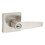 Safelock SL6000WISQT-15 Winston Lever Square Rose Push Button Entry Lock with 4AL Latch and RCS Strike Satin Nickel Finish, Price/EA