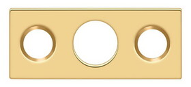 Deltana SP7FBR003 Strike Plate For 7" Flush Bolt; Lifetime Brass Finish