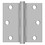 Deltana SS35U32D-R 3-1/2" x 3-1/2" Square Hinge; Residential; Satin Stainless Steel Finish, Price/Pair