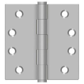 Deltana SS44U32D-R 4" x 4" Square Hinge; Residential; Satin Stainless Steel Finish