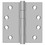 Deltana SS44U32D-R 4" x 4" Square Hinge; Residential; Satin Stainless Steel Finish, Price/Pair