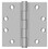 Deltana SS45U32D 4-1/2" x 4-1/2" Square Hinge; Satin Stainless Steel Finish, Price/Pair