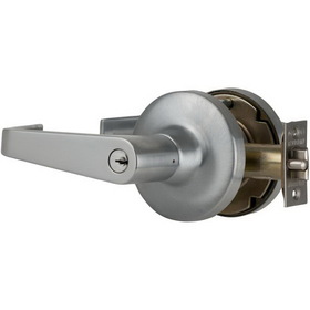 Falcon T501PD626 T Series Entry Dane Lever Lock with C Keyway 23981145 Latch 5164 Strike Satin Chrome Finish
