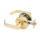 Falcon W101D605 W Series Passage Dane Lever Lock with 30206 Latch 30148 Strike Bright Brass Finish