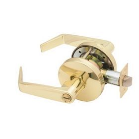 Falcon W301D605 W Series Privacy Dane Lever Lock with 30206 Latch 30148 Strike Bright Brass Finish