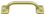 Deltana WP026U3 Pull; 4"; Bright Brass Finish, Price/Each