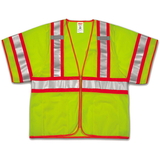 Tingley V70332 Job Sight Class 3 Two-Tone Mesh Vest, Yellow
