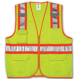 Tingley V73852 Job Sight Class 2 Two-Tone Surveyor Vest, Yellow