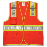 Tingley V73859 Job Sight Class 2 Two-Tone Surveyor Vest, Orange