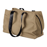 Muka Large Nylon Tote Bag with 3 Compartments, Waterproof Shoulder Bag for Travel Work Commute