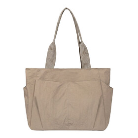 Muka Lightweight Nylon Tote Bag, Casual Shoulder Bag for Travel Work Gym