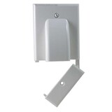 Vanco 120617X Hinged Bundled Cable Wall Plate - White