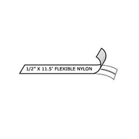 Flexible Nylon White 1/2in x 11.5' for Rhino Labelers, 18488