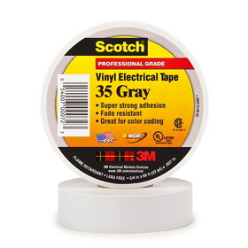 3M Scotch Vinyl Electrical Tape 35 - Gray, 3M-35GY