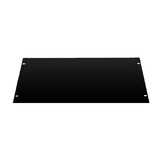Rack Panel-Blank-5U, 16ga Flanged Aluminum, Textured Black, AP-5