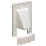 Arlington Single-Gang 2pc. Scoop Plate - White, CER1