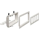 Arlington 4-Gang Recessed Low Voltage Mounting Bracket - White, LVU4W