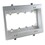 Arlington 4-Gang Recessed Low Voltage Mounting Bracket - White, LVU4W
