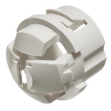 Arlington White Button Non-Metallic Cable Connector - 100pc