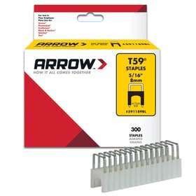 Arrow T-59 5/16in Clear Insulated Staples