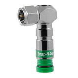 Belden SNS RG6 Right-Angel F Compression Connectors - Bag of 25