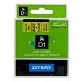 Rhino DYMO D1 Standard 3/4in Black on Yellow