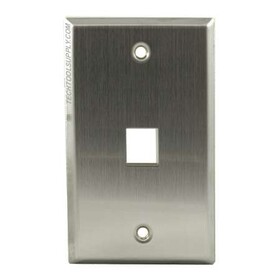 1 Port Stainless Steel Wall Plate, FPSINGLE-SS