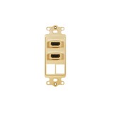 ICC Dual HDMI With 2 Quickport - Ivory, IC107DDHIV