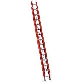 Louisville Ladder 28ft Fiberglass Ladder w/ V-Pole Grip & Hooks, LL-FE-3228-E03