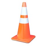 28 Inch Safety Cone W/ 2 Reflective Collars, LP-2850-7-MM