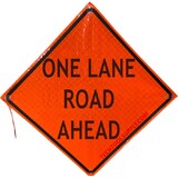 MDI One Lane Road Ahead Traffic Sign - 36in