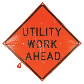 MDI Utility Work Ahead Traffic Sign - 36in, MDI-DCF04203