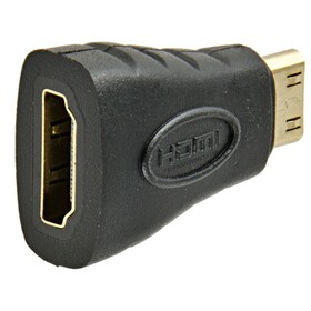 QVS Mini HDMI Male to HDMI Female Adapter, QVS-HDAC-MFA