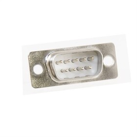 DB9 Male D-Sub Solder Type Connector, RAC-DB9M-S