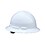Radians Full Brim Hard Hat 6-Point Ratchet - White, RAD-QHR6
